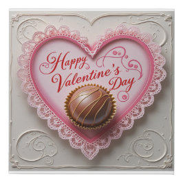 バレンタインの特別フレーム フェイクキャンバスプリント