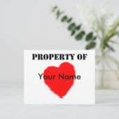 バレンタインの特性の シーズンポストカード (スタンド正面)