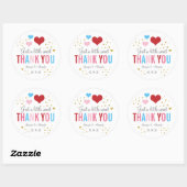 バレンタインの甘いお礼ステッカー ラウンドシール (シート)