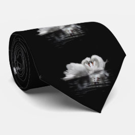 バレンタインの白鳥 ネクタイ