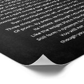 バレンタインの白黒のポスター ポスター (角)