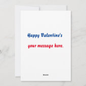 バレンタインの真の愛、木が絡み合う シーズンカード (裏面)