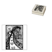 バレンタインの破れ、泣く女性のゴムのスタンプ ラバースタンプ (押印)