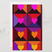 バレンタインの箱 便箋 (正面/裏面)