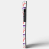 バレンタインの紫色の手描きレインボーパターン   Case-Mate iPhoneケース (裏面 / 左)
