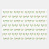 バレンタインの組み合わせハート ラッピングペーパーシート (正面3)