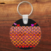 バレンタインの群れ キーホルダー (正面)