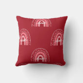 バレンタインの背景とハートの愛 クッション (裏面)