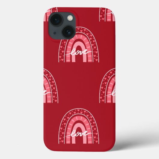バレンタインの背景とハートの愛 Case-Mate iPhoneケース (裏面)