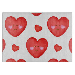 バレンタインの背景(ハート愛) カッティングボード