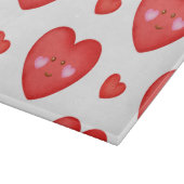 バレンタインの背景(ハート愛) カッティングボード (角)
