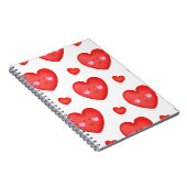 バレンタインの背景(ハート愛) ノートブック (右側)