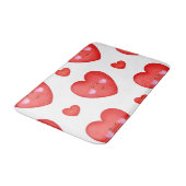 バレンタインの背景(ハート愛) バスマット (アングル)