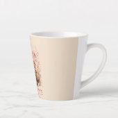 バレンタインの花とノームのカップル オーダーメイド カフェラテマグ (右)