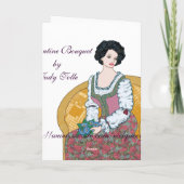 バレンタインの花束カード シーズンカード (裏面)