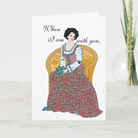 バレンタインの花束カード シーズンカード (正面)