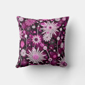 バレンタインの花柄パターン クッション (裏面)