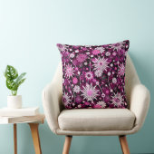 バレンタインの花柄パターン クッション (椅子)