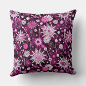 バレンタインの花柄パターン クッション (裏面)