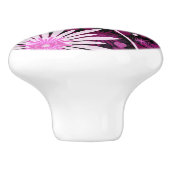 バレンタインの花柄パターン セラミックノブ (側面)