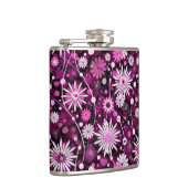 バレンタインの花柄パターン フラスク (右)