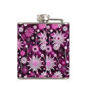 バレンタインの花柄パターン フラスク (裏面)