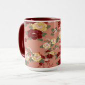 バレンタインの花模様 マグカップ (正面左)