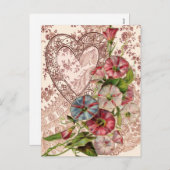 バレンタインの花 シーズンポストカード (正面/裏面)