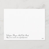 バレンタインの花 シーズンポストカード (裏面)