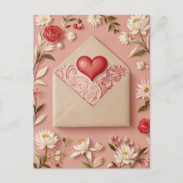 バレンタインの花 シーズンポストカード
