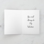 バレンタインの花（白黒） シーズンカード (内部)