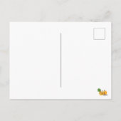 バレンタインの葉書をハートにかき上げて シーズンポストカード (裏面)