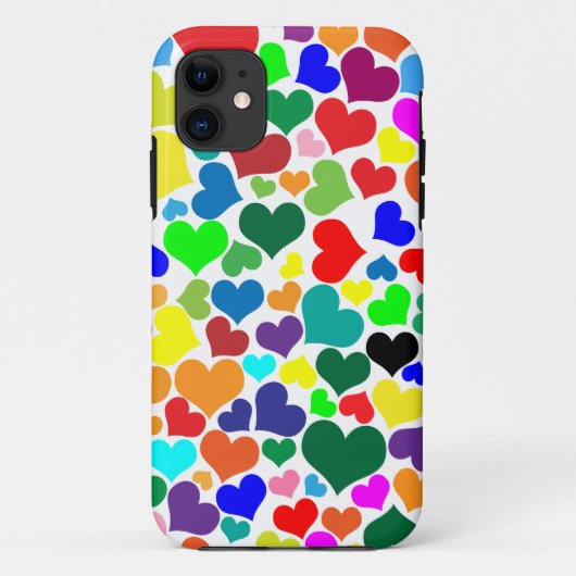 バレンタインの虹ハート Case-Mate iPhoneケース (裏面)