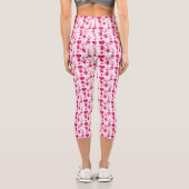 バレンタインの要素パターン カプリレギンス (裏面)