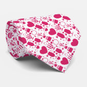 バレンタインの要素パターン ネクタイ (ロール)
