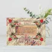 バレンタインの詩と花の招待状 招待状 (スタンド正面)
