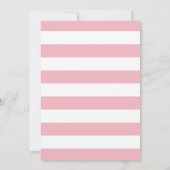 バレンタインの誕生日私達の小さい恋人 招待状 (裏面)