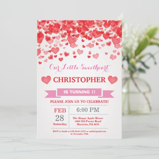 バレンタインの誕生日私達の小さい恋人 招待状 (スタンド正面)