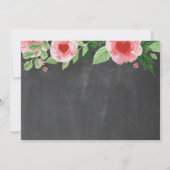 バレンタインの誕生日私達の小さい恋人 招待状 (裏面)