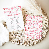 バレンタインの財布の中身 赤ちゃん歓迎会ゲーム 招待状