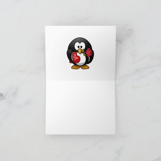 バレンタインの贈り物でペンギンを愛で襲った シーズンカード (内部)