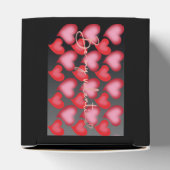 バレンタインの贈り物ラッピング フェイバーボックス (上部)