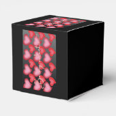 バレンタインの贈り物ラッピング フェイバーボックス (裏面サイド)