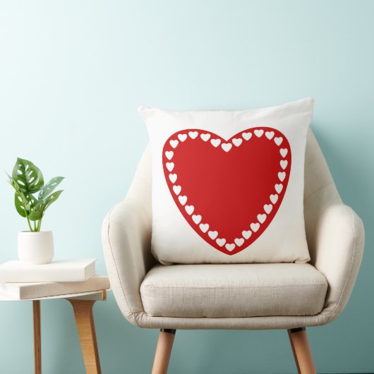 バレンタインの赤いハートの装飾用クッション クッション (椅子)