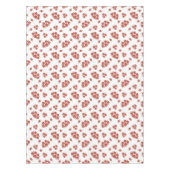 バレンタインの赤いバラのヴィンテージのファッション テーブルクロス (正面)