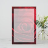 バレンタインの赤いバラ 便箋 (スタンド正面)