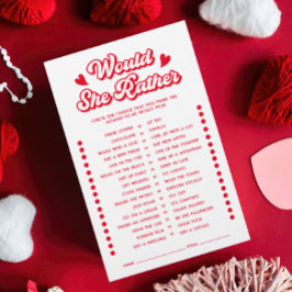 バレンタインの赤ちゃんシャワーは彼女はむしろゲームだろう