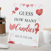 バレンタインの赤ちゃんシャワー記号の数を推測 台座サイン (インサイチュ)