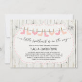 バレンタインの赤ちゃんシャワー – 女男女兼用の子/ 招待状 (正面)