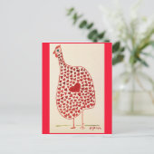 バレンタインの雌鶏は炉の健康を支えます シーズンポストカード (スタンド正面)